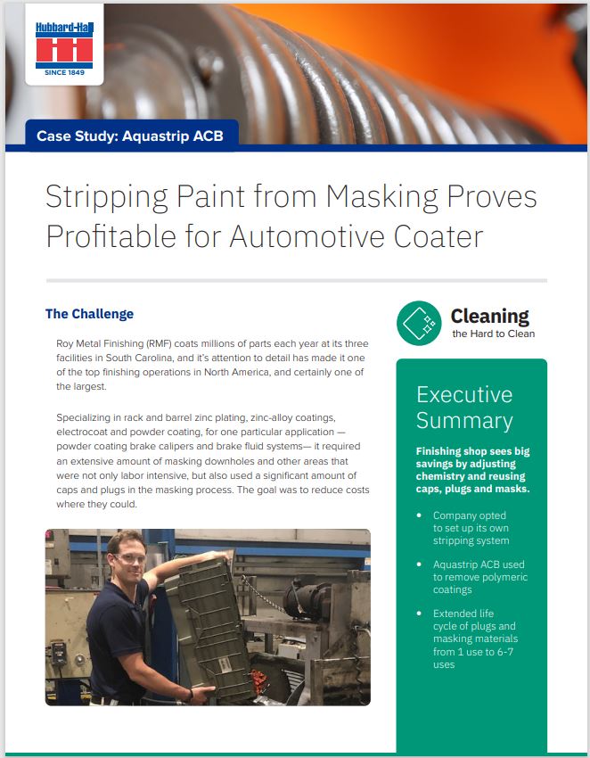 Stripping Paint from Masking Proves Profitable for Automotive Coater